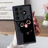 Case for Samsung Galaxy S26 Ultra S25 S21 S24 Plus S24Ultra S20FE S23 FE S25 Edge S22 Phone Cover Lovely Cartoon Black Cat
