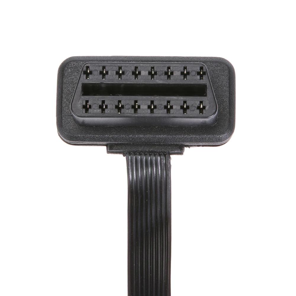 16pin Extension Cable Scan Tool OBD2 Male To Female Splitter Cable Right Angle Diagnostic Extender for Bluetooth-compatible ELM3 China Mainland