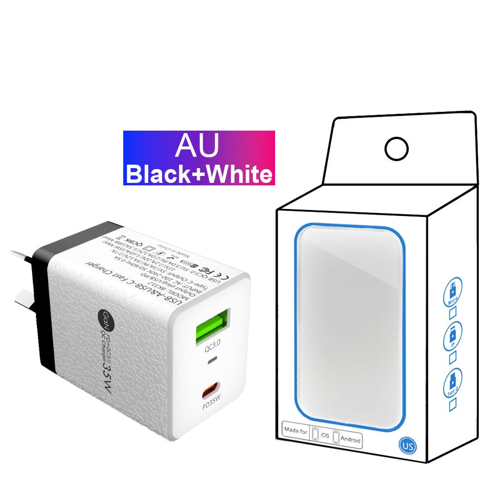 Gallium Nitride Super Fast Charger QC3.0+PD35W EU/UK/AU Plug