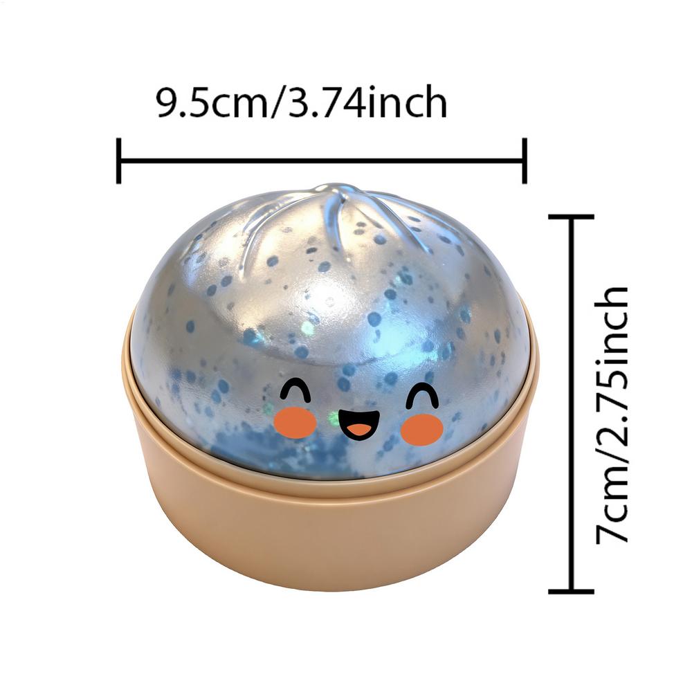 1Pc Squeeze Toys Funny Glitter Cute Calming Ball Colorful Bun Sensory Balls Fidget Toys For Children Teens Adults Students Home