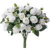 Eucalyptus & Small Roses Wedding Bouquet - Artificial Home Decoration