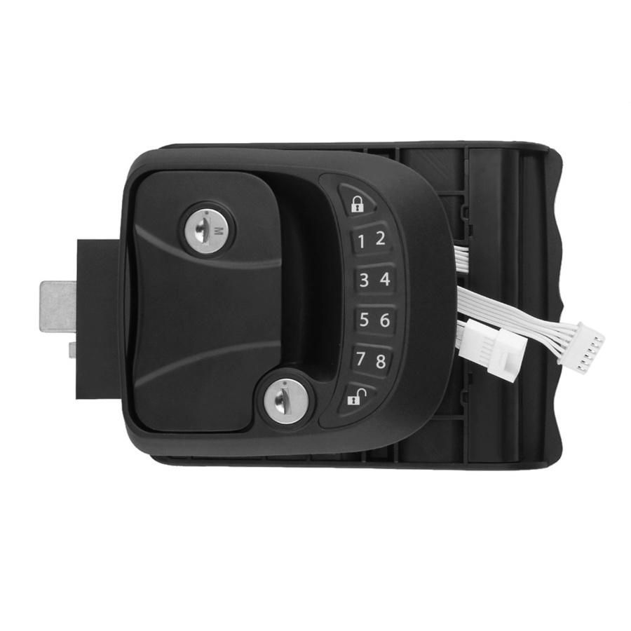 RV Keyless Entry Door Lock Latch Handle RV Door Lock With Integrated Keypad + Key Fob