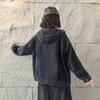 Spring 2026 Women's Denim Hooded Cardigan: Versatile, Casual, Plus Size