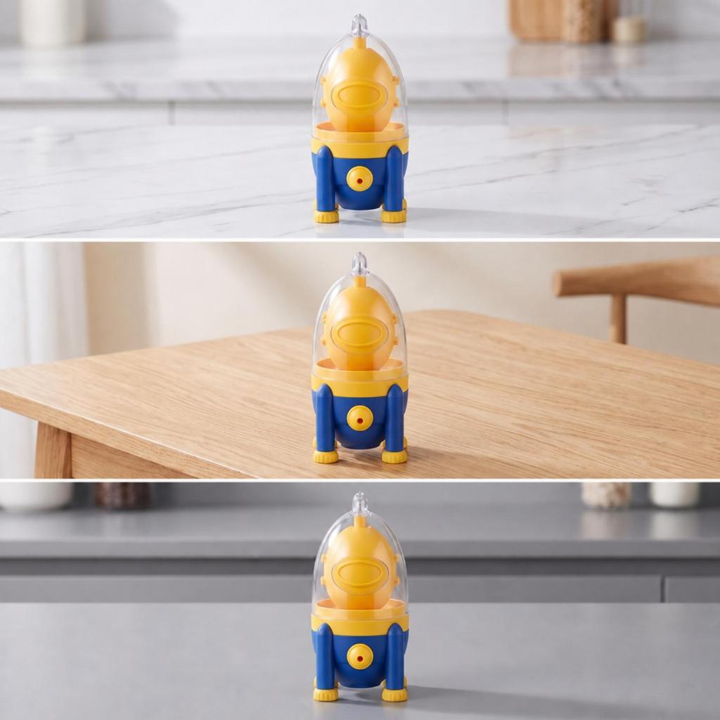 Egg Mixer with Pull-Cord Compact Manual Tabletop for Kitchen