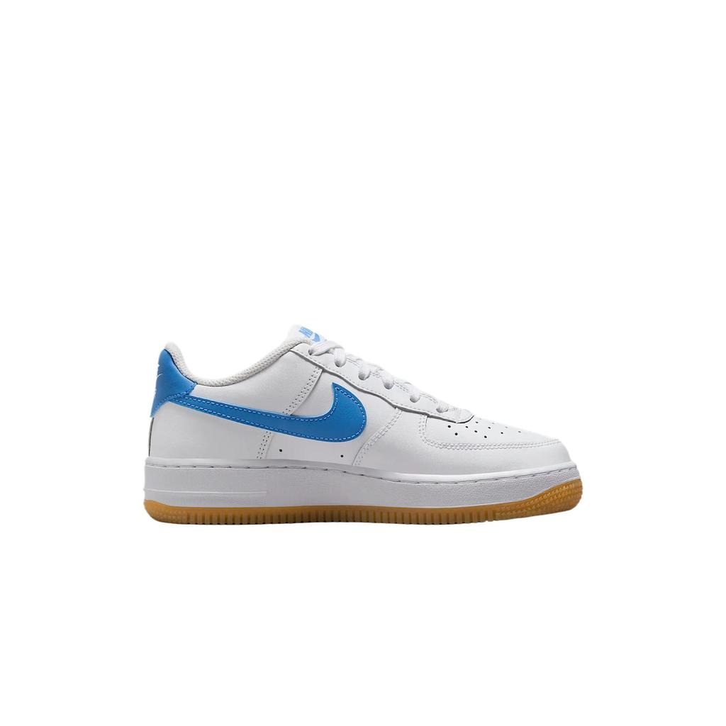 Nike Air Force 1 GS White Blue Beyond Gum Kids Sneakers Gum-Light-Brown FV5948-115