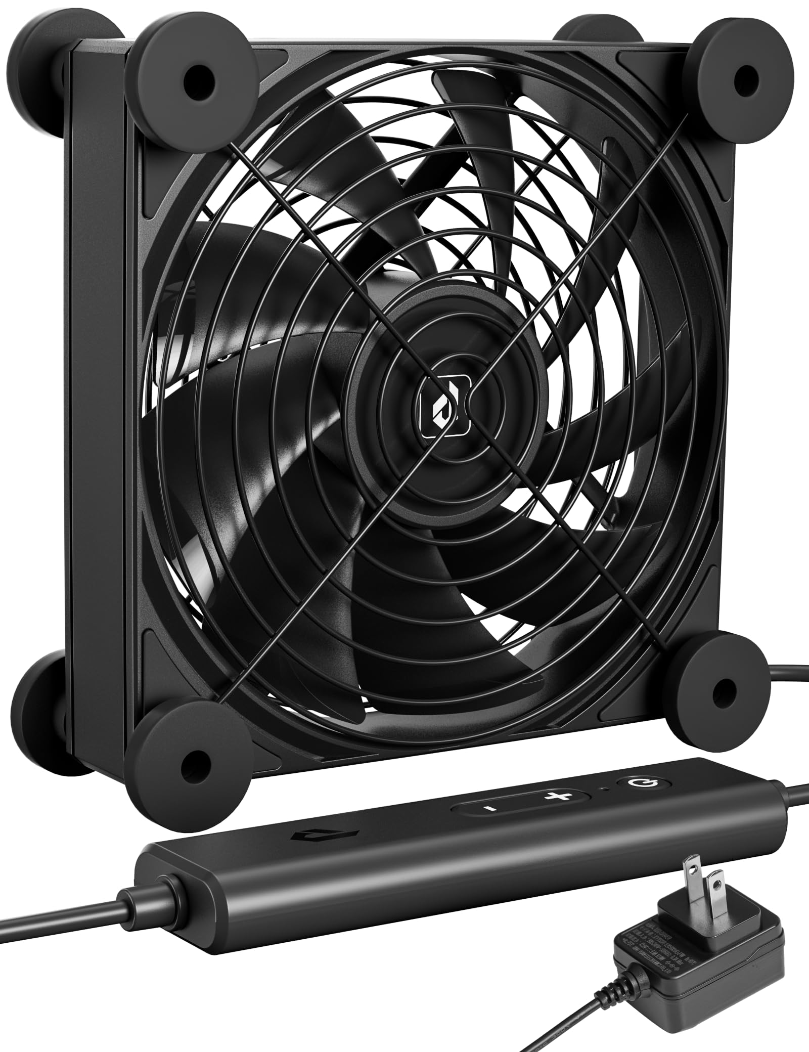 

upHere Cooling Fan AC Powered PC Fan 12cm 5 Levels Air Volume Adjustment Powerful Quiet Versatile Exhaust Ventilation [U3DC1]