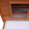 Wooden Chicken Coop with Waterproof Roof, Prefabricated Outdoor Chicken Coop, 160x98.5x107cm
