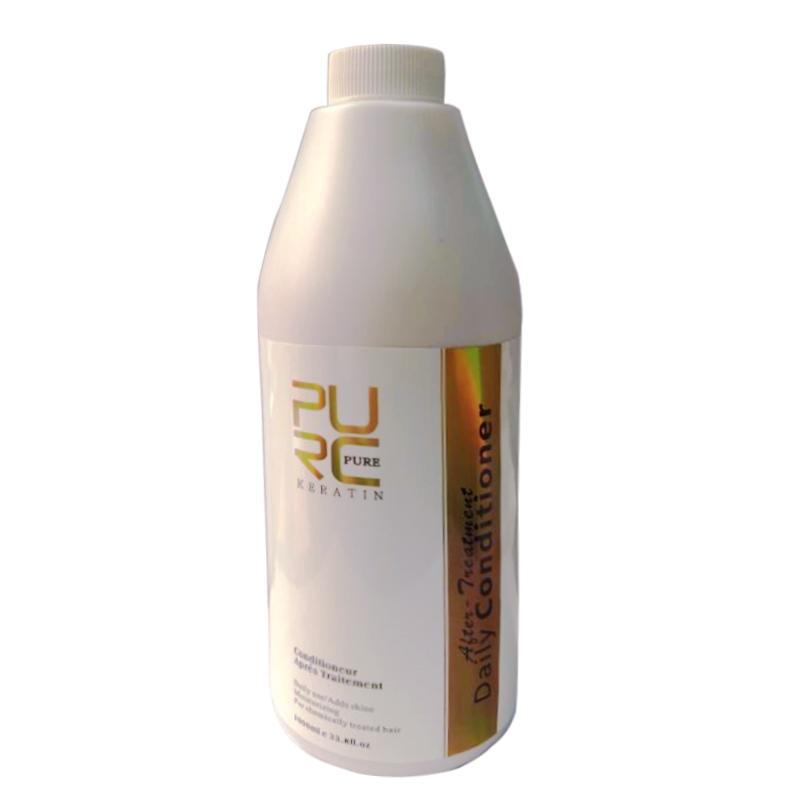 PURC 1000ml Keratin Shampoo Treatment Professtion Straightening Hair Before and After Hair Cleaning Protect Shampoos Care Women