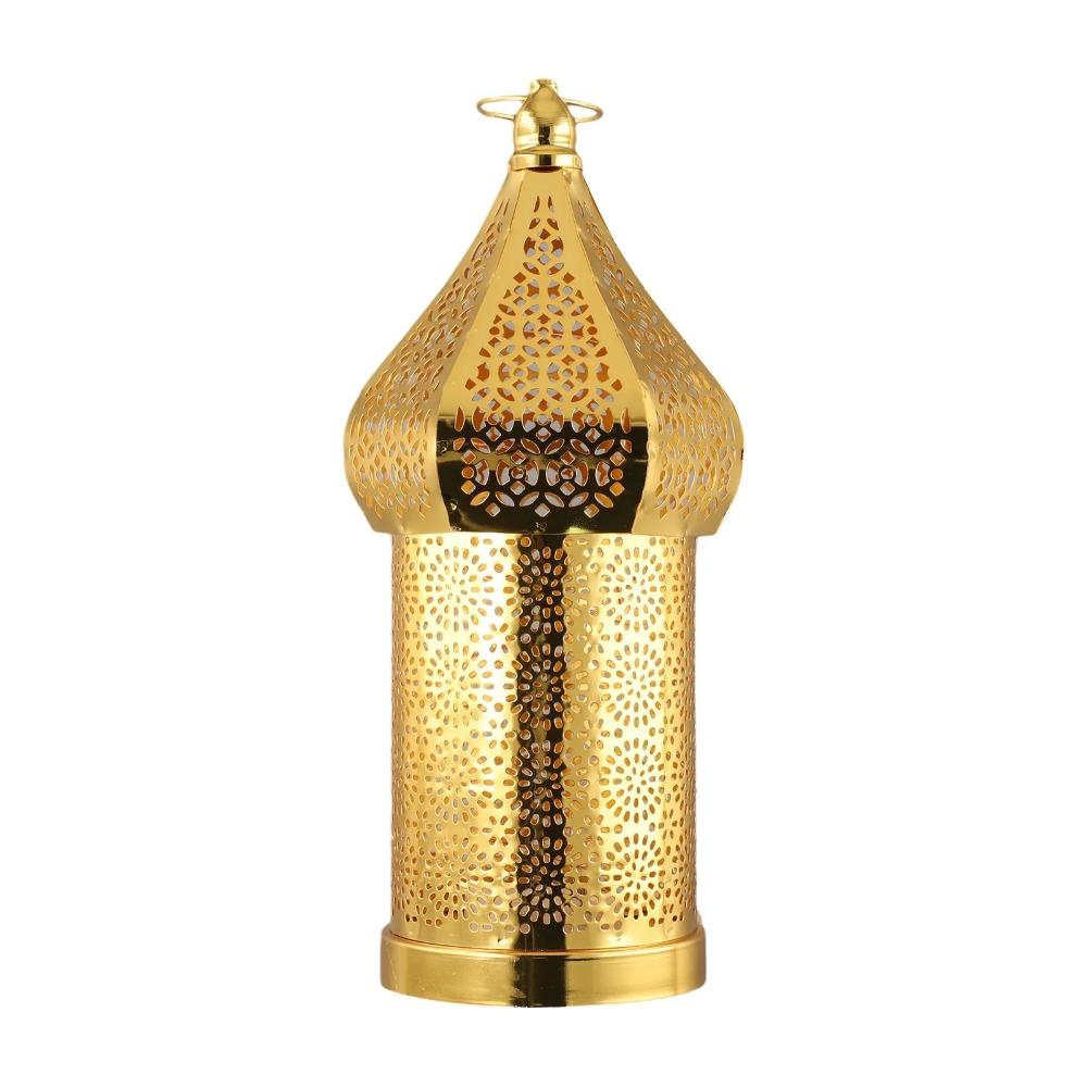 Iron Art Moroccan Night Light Vintage Eid Lamp Pathway Lamp Ramadan LED Light Islam Muslim