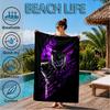 Panther In Action Beach Towel, Super Soft Microfiber, Perfect Gift for Her/Him, Birthday, for Pool, Beach, Travel, Decor Beach Party