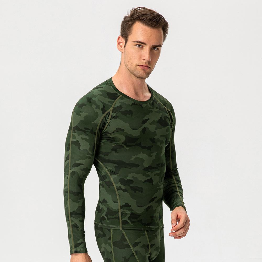 Shirt Men'S Fashionable Slim Fit Solid Color Long Sleeved Business Cotton And Linen Men'S Casual Sports Fitness Base Clothes Top