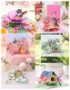 Multi‑Style Hummingbird 3D Pop Up Greeting Card, Floral Flower Paper Craft Card, Holiday Party Invitation Blessing Gift
