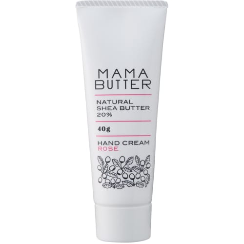 Mama Butter Additive-Free Hand Cream, Rose [Highly Moisturizing with Shea Butter] 40g