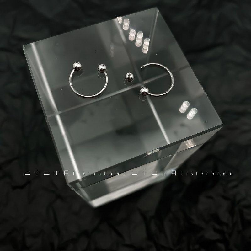 

Instagram 22ding Mu U-Shaped Double Ball Female Earring Bone Nail U-Shaped Double Ball Earrings Pair
