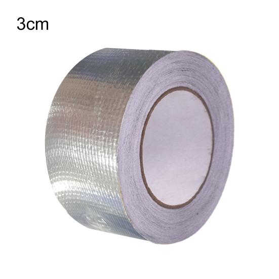 

1 рулон термостойкой более утолщенной клейкой ленты из алюминиевой фольги, практичная водонепроницаемая клейкая лента для дома 3cm