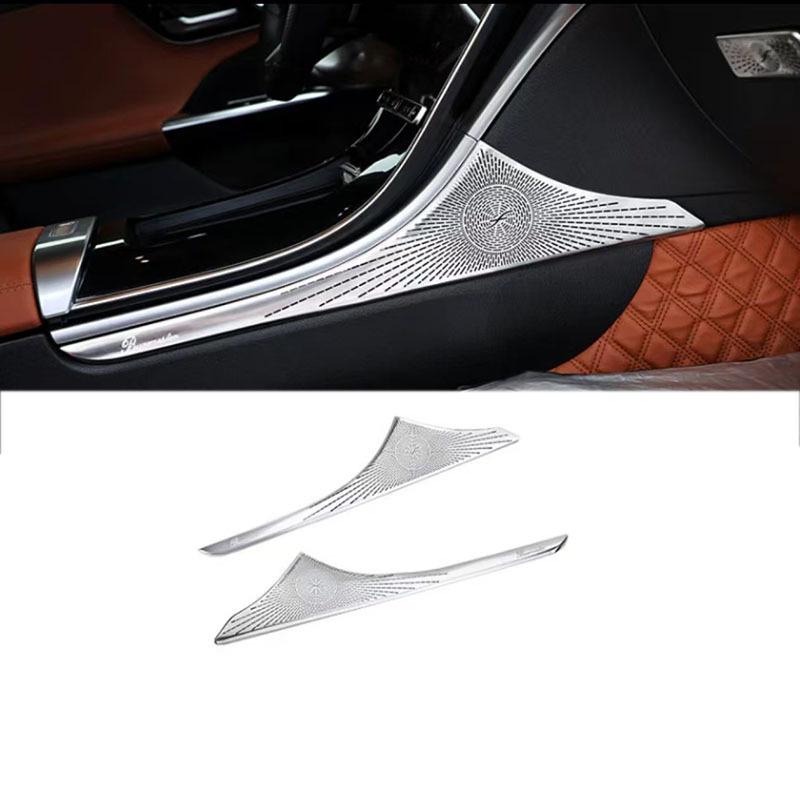 Cache Haut-Parleurs Mercedes Classe C W205 2015-2019 - Acier Inoxydable Noir