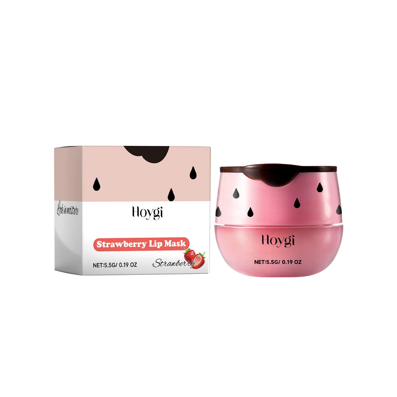 

Lip Mask Fade Lip Lines Remove Dead Skin Anti-cracking Dryness Peeling Repair Plumper Bleach Nourish Moisturizing Lip Care Cream Strawberry