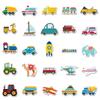 50 Excavator Building Blocks Kindergarten Stickers Early Education Reward Boys, Baby Girls Paste Stickers