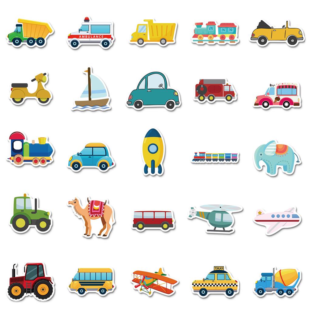 50 Excavator Building Blocks Kindergarten Stickers Early Education Reward Boys, Baby Girls Paste Stickers