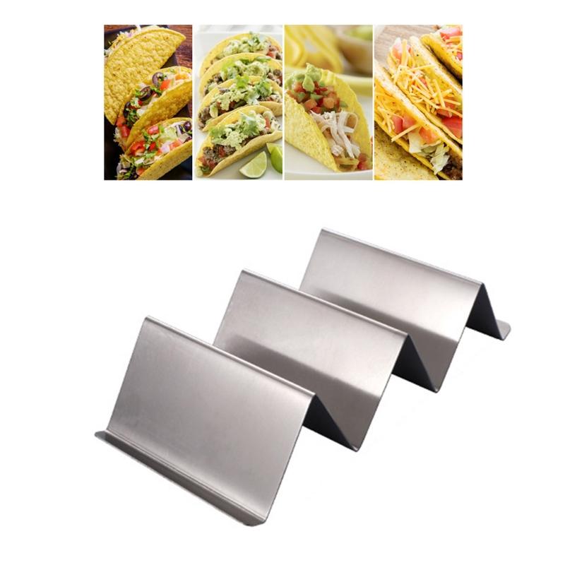 Stainless Steel Taco Holder Stand Taco Rack for Hard Soft-Shell Taco for Oven Grill Dishwasher Safe Reusable Taco Holder 1