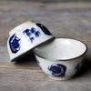 1PC 30ml Hand-Painted Chinese Calligraphy Teacup - Stoneware Gongfu Tea Set, Poetry Cup, Traditional Style Tea Bowl