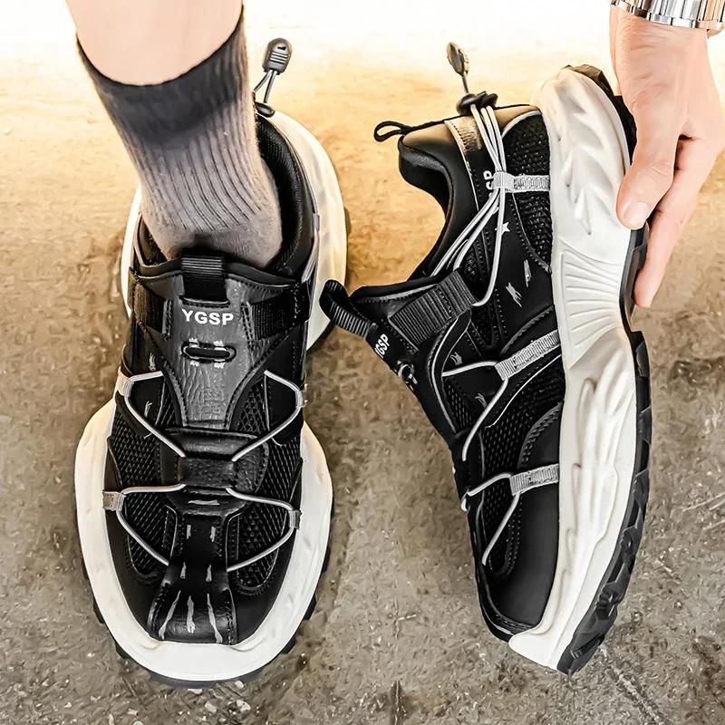 2025 Mesh Breathable Shoes for Men Sports Running Casual Ladies Fitness Vulcanize Shoes New Men's Luxary Chunky Sneakers