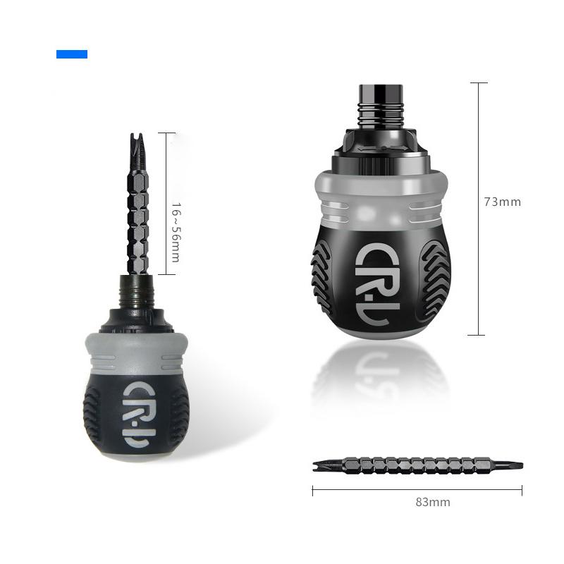 26-in-1 Ratsche Schraubendreher Set Kurze Radieschenkopf Form Hohe Härte Arbeitssparend Multifunktional Doppeltzweck