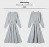 Long Women's A-Line Swing Dress - Korean Style, Autumn/Winter 2025