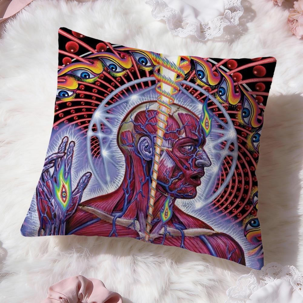 Alex Grey Trippy Psychedelic Cushion Cover Premium Comfort Reversible Pillow Cove -Two In One Design for Any Room & Car Interior