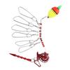 Fishing Lock Buckle with Reel Stainless Steel Live Fish Locks Belt Floats Fishing StringerRed