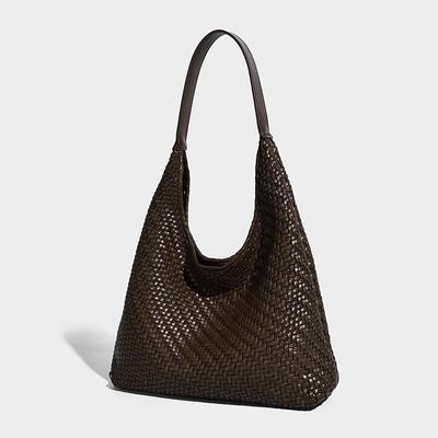 Vintage Large Capacity Vintage Large Bag for Women 2025 New Single Shoulder Underarm Bag High-End Woven Pattern Tote Bag for Women