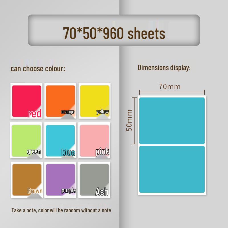 Custom Waterproof Multi-Color Thermal Paper Label: Oil-Proof, Self-Adhesive & Barcode-Ready