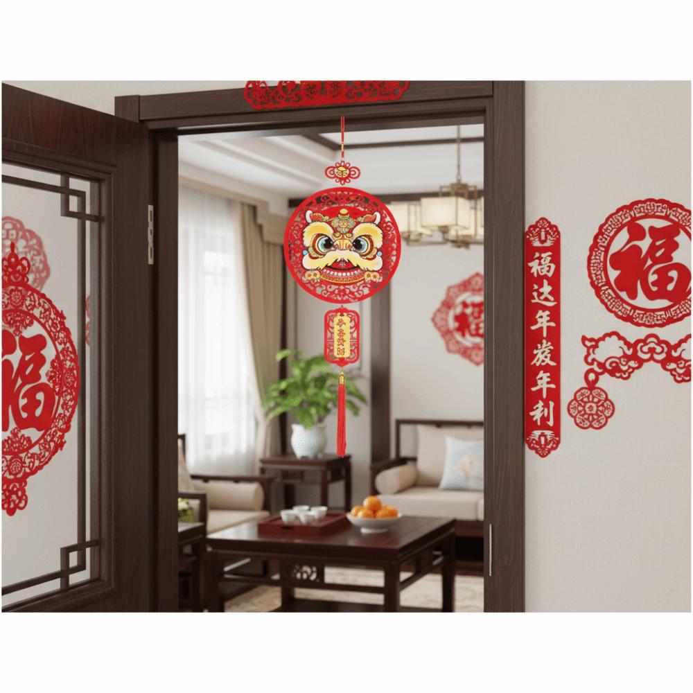 Exquisite Chinese New Year Decoration Blessing Words New Year Pendant Door Sign Party