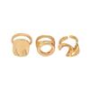 Wind women's ring, geometric irregular design, niche high-end sense, open index finger ring, versatile