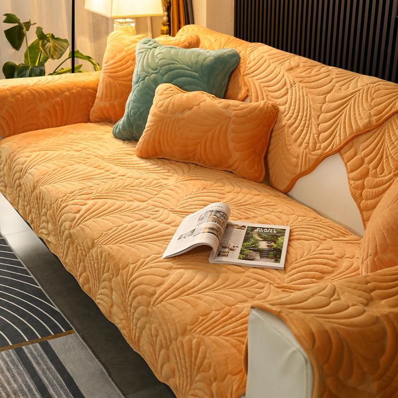 

Чехол для дивана, утолщенный плюшевый жаккардовый однотонный нескользящий диван, подушка для гостиной, мягкий универсальный чехол для дивана, полотенце, коврик для дивана 70x70cm 1pcs