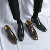 New Business Men's Shoes Oxfords Square Toe Lace-up Spring Autumn Brown Black Mens Dress Shoes Zapatos De Vestir Hombre