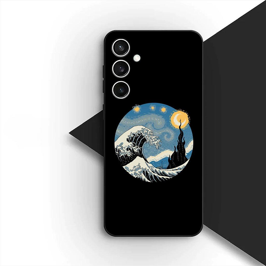 

Casing for Motorola Moto G86 G57 E14 E15 G14 G34 G67 G84 G24 A54 G15 Power E22 Phone Cover Soft Case The Great Wave of Kanagawa Motorola Moto G34