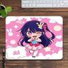 Anime Oshi No Ko Ai Hoshino Mousepad Small LockEdge Mouse Pad For Gamers Computer Desk Pad Rectangular Anti-slip Rubber