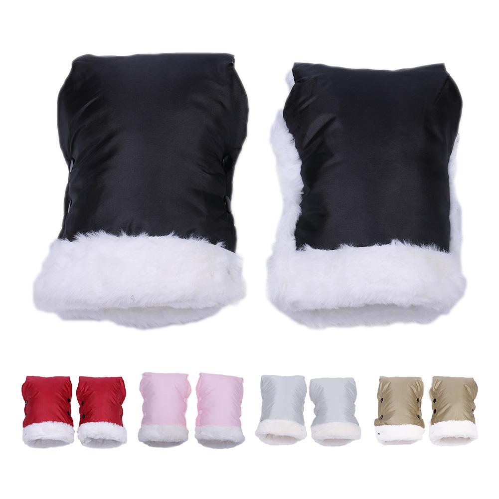 1pair Newborn Push Chair Mitten Waterproof Thick Warm Baby Buggy Handcover Windproof Kids Cart Thicken Mittens Supply