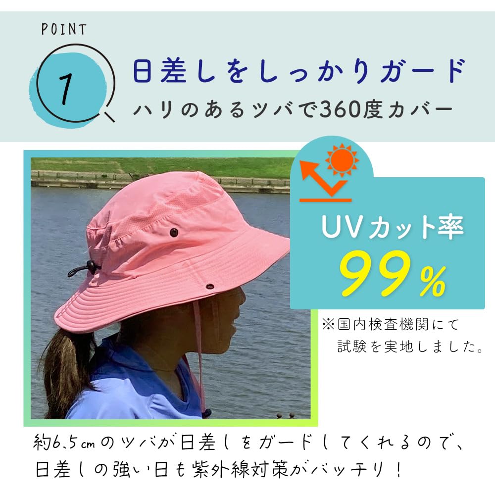 Sun UV Protection Sunshade Water Kids UV Water [Mitasu] Children's Hat, Hat, Guard, Drawstring, Repellent, Summer, Hat, Protection, Outdoor, Park,