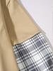 2025 Men's Plaid and Solid Color Hooded Long Sleeve Sweatshirt for Spring and Autumn