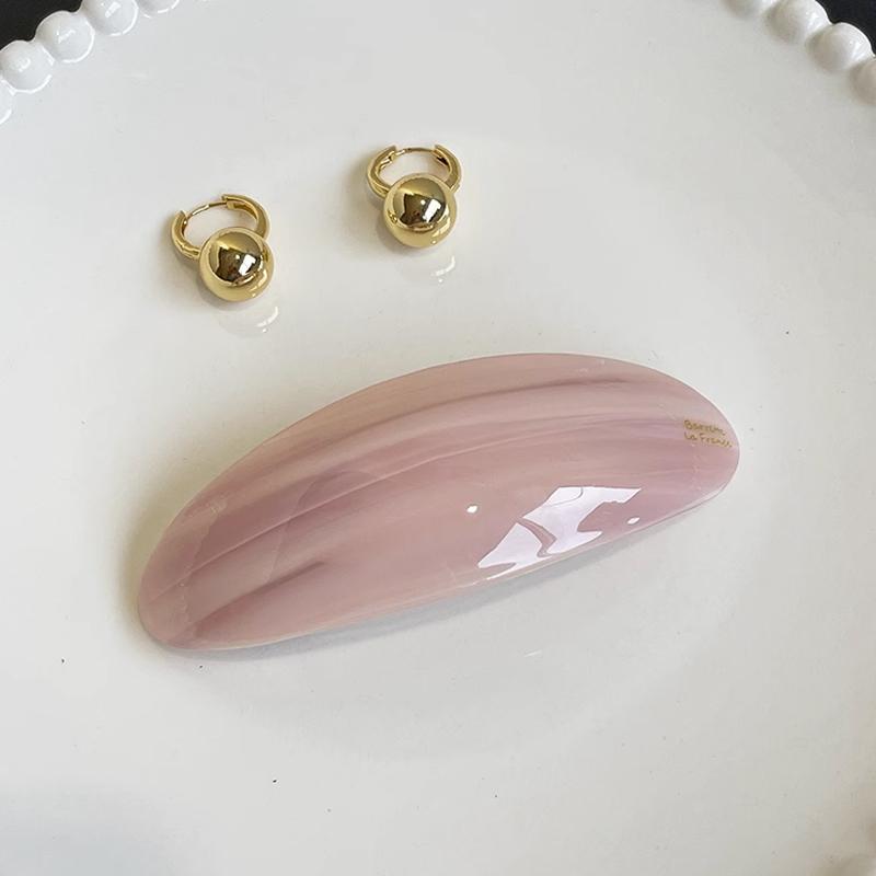 

1/5pcs New High-end Spring Clip Korean France Acetate Ponytail Clip Hair Clip for Women Straight Clip