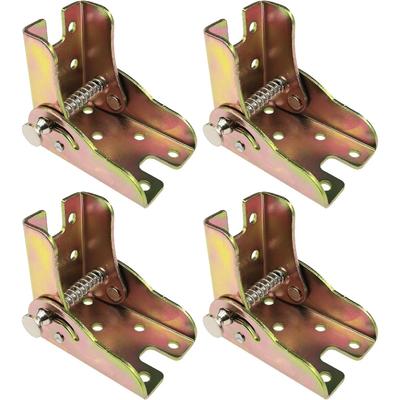 4 PCS 90 Degree Self Locking Foldable Hinges,Folding Table Legs,Support Brackets