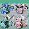 Snowflake Embroidery Artificial Flower Wall Decor For Wedding And Home Styling