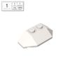 BRICKE 4x2 Sloped Wedge Brick Compatible with Lego 47759 - DIY Educational Building Block Piece.