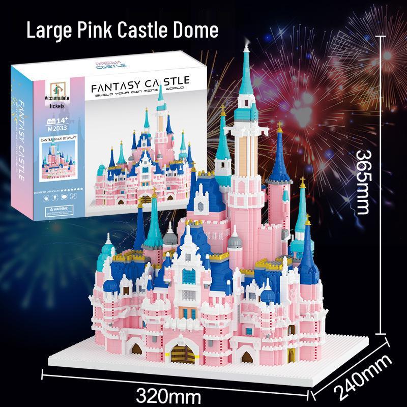 Princess Bouquet Cherry Blossom Castle Building Blocks - High Difficulty, Compatible for Girls' Birthday Gift