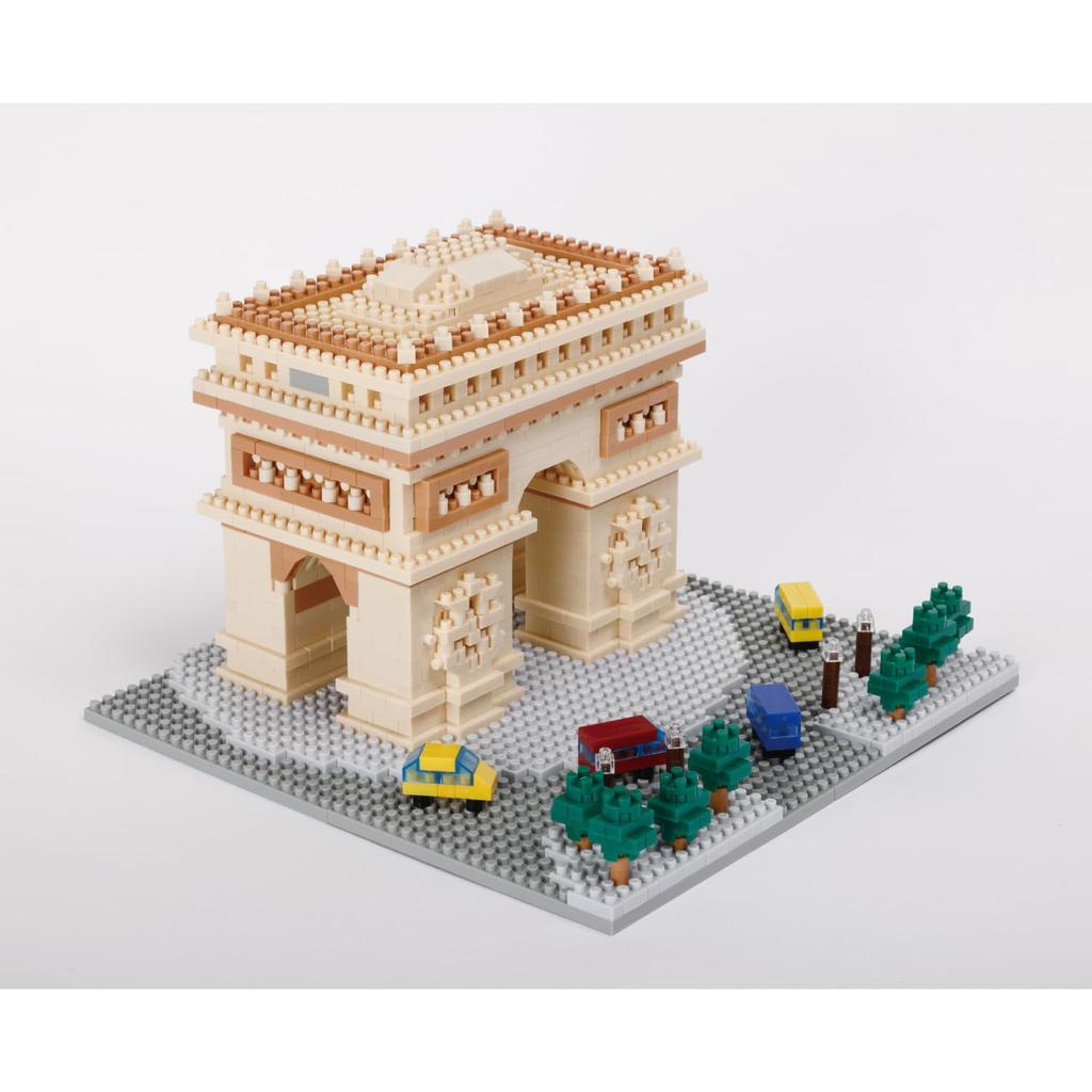 Kawada nanoblock Wereldberoemde Arc de Triomphe Deluxe Editie Geavanceerde Hobby Serie Bouwpakket – – L'Etoile