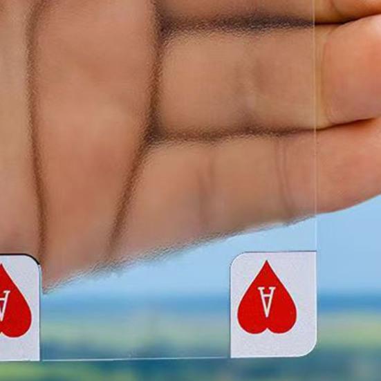 54 Stück/Set Klare Pokerkarten Wasserdicht PVC Transparentes Kartendeck Kinder Erwachsene Familienabend Mehrspieler Interaktiv Klassisches Karten-Brettspiel