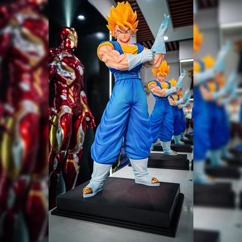 50cm Dragon Ball Jt2 Double King Bejit Gogeta Gk Hand-Made Model Secondary Peripheral Statue Ornaments Collection Toys And Gift Round Sensory