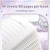 4Pcs Softcover Notebook 80 Pages Wide Lined 7x10Inch College Ruled Journal Thread Binding Notepads for Office School